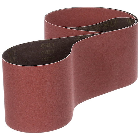 Sanding Belt, Coated, Ceramic, 120 Grit, Not Applicable, 767F, Maroon