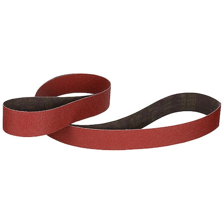 Sanding Belt, Coated, Ceramic, 60 Grit, Not Applicable, 767F, Maroon
