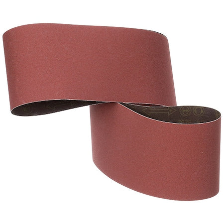 Sanding Belt, Coated, Ceramic, 120 Grit, Not Applicable, 767F, Maroon