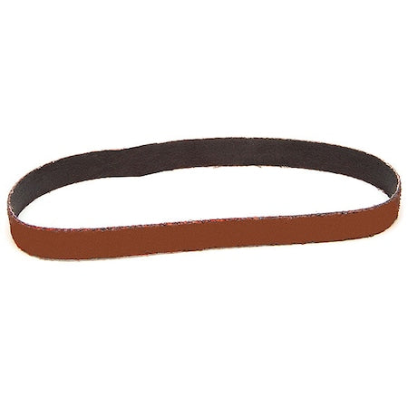 Sanding Belt, Coated, Ceramic, 120 Grit, Not Applicable, 767F, Maroon