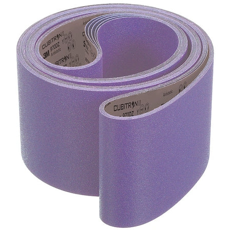 Sanding Belt, Coated, Ceramic, 180 Grit, Not Applicable, 970DZ, Purple
