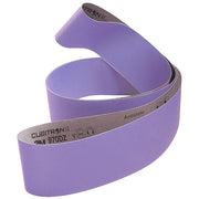 Sanding Belt, Coated, Ceramic, 120 Grit, Not Applicable, 970DZ, Purple