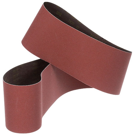 Sanding Belt, Coated, Ceramic, 60 Grit, Not Applicable, 767F, Maroon