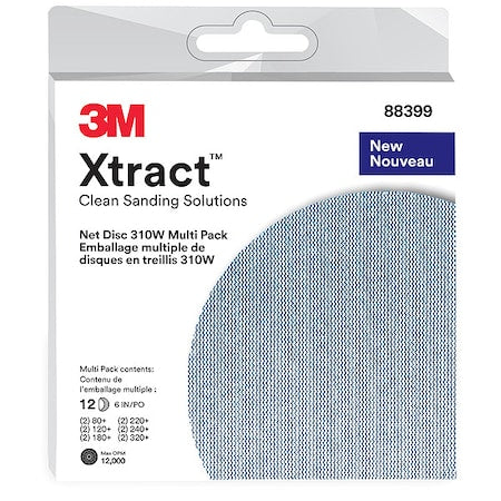 Hook-and-Loop Sanding Disc, 6 in Dia, Non-Vacuum, Aluminum Oxide, 120, 180, 220, 240, 320, 80 Grit