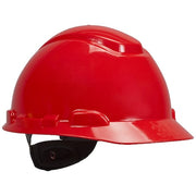 Hard Hat, HDPE, Pressure Diffusion Ratchet Suspension, Type 1, Class C, Red
