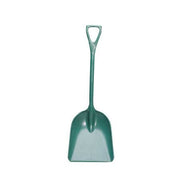Hygienic Square Point Shovel, Polypropylene Blade, 28 in L, Green, Polypropylene Handle