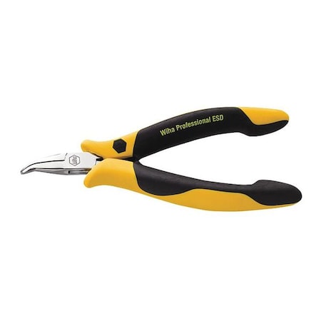 4 3/4 in Bent Needle Nose Plier ESD Safe Dissipative Handle