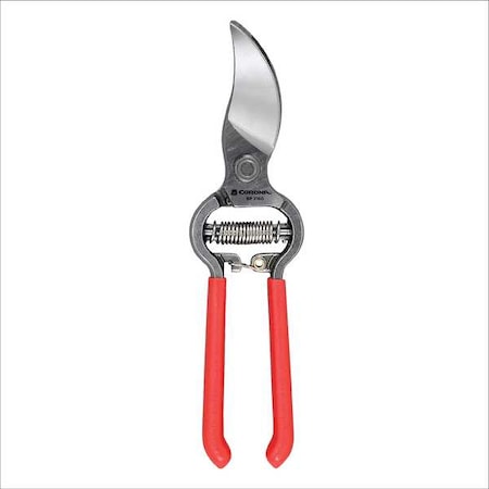 Pruner, Bypass Blade, 3/4 in Cut Cap, Forged Steel Alloy 2-3/4 in L Blade, Rubber Grip
