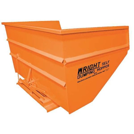 Self Dumping Hopper,6000 lb.,Orange