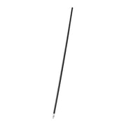 60" Broom Handle, 1 in Dia, Black, Wood
