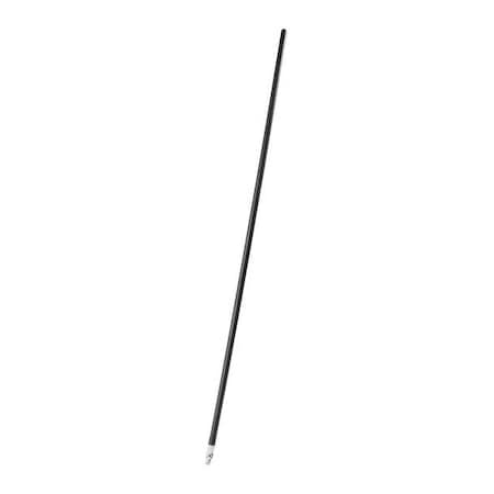 60" Broom Handle, 1 in Dia, Black, Wood