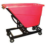 Self-Dumping Hopper,HD,5/8 cu. yd.,Red