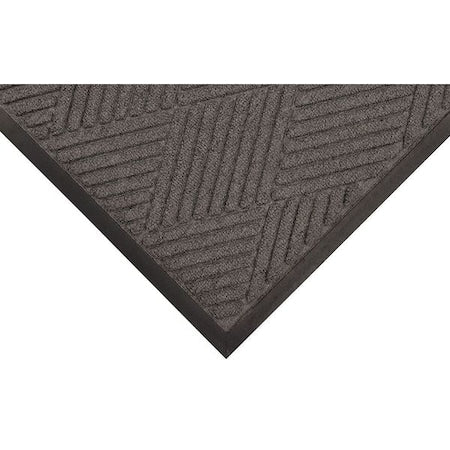 Entrance Mat, Polypropylene, 3/8 in Thick, Charcoal, 4 ft W x 6 ft L