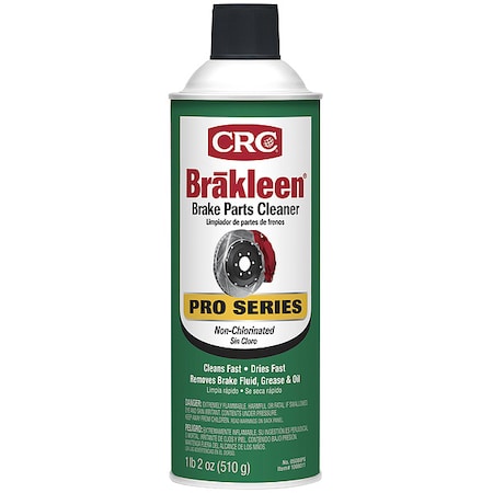 Brakleen Pro Series Non-Chlorinated Brake Parts Cleaner, 18 oz Can, Solvent Based