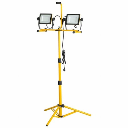 Dual Head Work Light,Corded,6000lm,LED