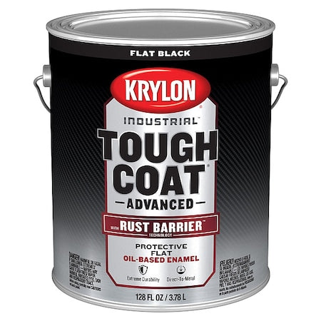 Exterior Protective Coating, Flat, Oil/Alkyd Base, Black, 1 gal