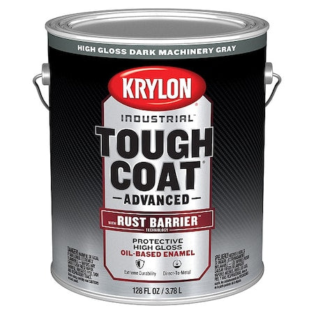 Exterior Protective Coating, Gloss, Oil/Alkyd Base, Dark Machinery Gray, 1 gal