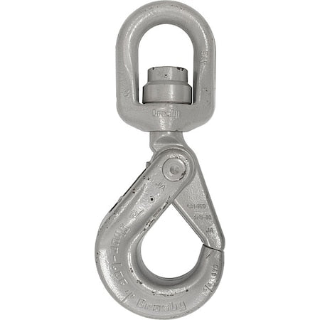 Self-Lock Hook,Alloy Stl,1 1/8",2,560 lb