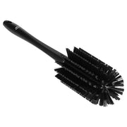 Bottle Brush, Medium, 10 1/4 in L Handle, 6 1/2 in L Brush, Black, Polypropylene