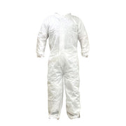 Disposable Coverallss, Collared, 4XL, PP SMS, Elastic Wrist, Elastic Ankle, Serged Seam, White