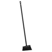 11 3/8 in Sweep Face Angle Broom, Soft, Black