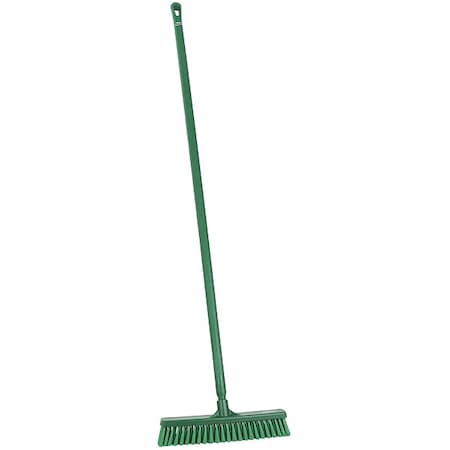 16 in Sweep Face Push Broom, Medium, Green