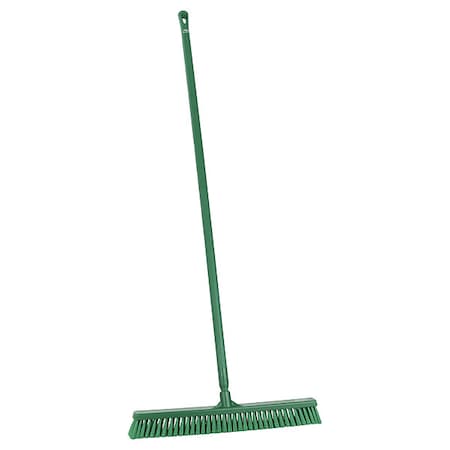 24 in Sweep Face Push Broom, Soft, Green
