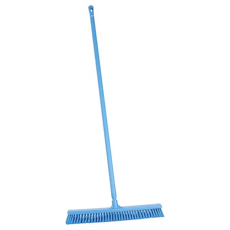 24 in Sweep Face Push Broom, Soft, Blue