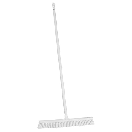 24 in Sweep Face Push Broom, Soft, White