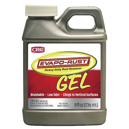Rust Remover,Bottle,Gel,8 oz
