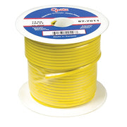 Primary Wire, GPT, 16 AWG, 1C C, Yellow, PVC, Stranded, 60V, 100 ft.