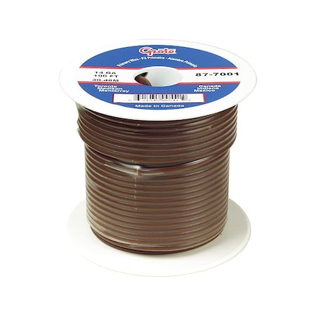 Primary Wire, 20 Gauge, Brown, 100 Ft Spool