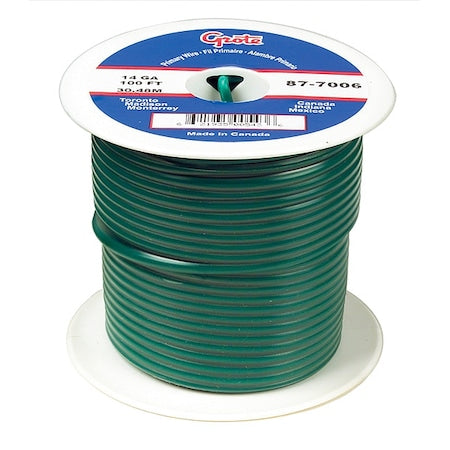 Primary Wire, 20 Gauge, Green 100 Ft Spool