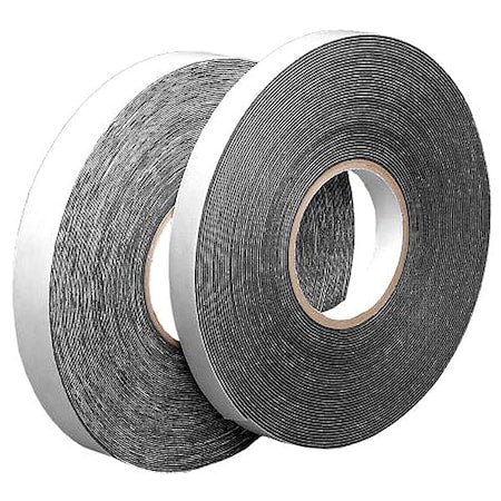 Double-Sided Foam Tape, 1 in W, 72 yd L, 1/16 in, Polyethylene Foam, Double-Sided