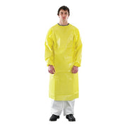 Apron with Sleeves, Yellow, 83 in, 5XL