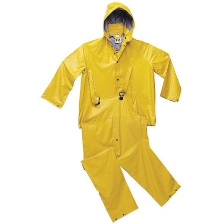 Drawstring Hood, Poly Ctd Nylon, Yellow