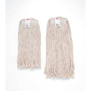 1 in String Wet Mop, 16 oz Dry Wt, Slide On Connection, Cut-End, White, Cotton, FGV11600WH00