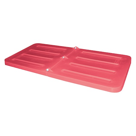 Tilt Truck Lid,Red,Fits 1/3 cu. yd.