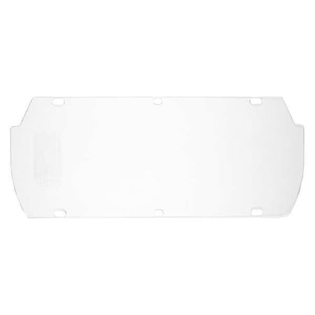 Face Shield Visor, Clear Visor, 7" Height, Uncoated Lens, clear