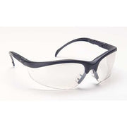 Klondike (KD1), Safety Glasses, Anti-Scratch, I/O Clear Mirror Lens, Black Frame, Half Frame
