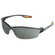 Law (LW2), Safety Glasses, Anti-Scratch, Gray Lens, Smoke Frame, Frameless