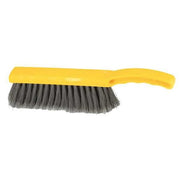 2 in W Bench Brush, Medium, 4 1/2 in L Handle, 8 in L Brush, Gray, Plastic, 12 1/2 in L Overall