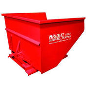 Self Dumping Hopper,6000 lb.,Red