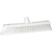 2 x 16 in Sweep Face Broom Head, Soft, Synthetic, White