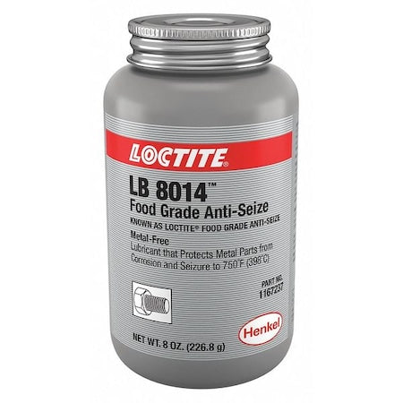 Food Grade Anti-Seize, H1 Food Grade, 8 oz Brush-Top Can, LB 8014
