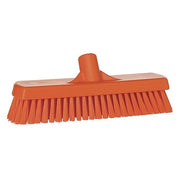 12"L Orange Replacement Deck Brush, Polyester