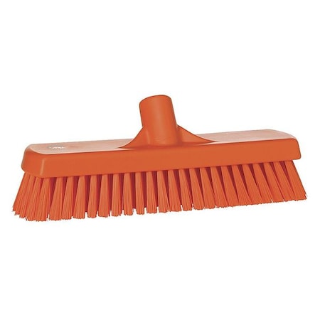 12"L Orange Replacement Deck Brush, Polyester