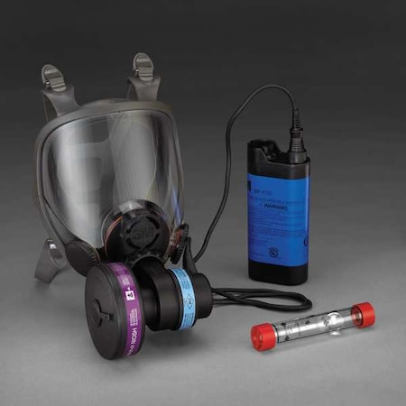 PAPR System, Powerflow, Full Facepiece, Mask-Mount, 4 Point, M