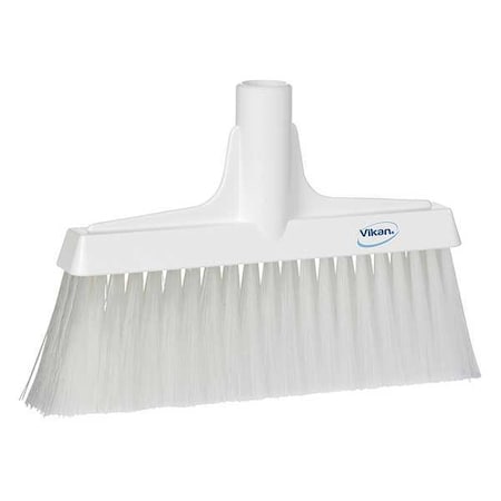 9 1/2 in Sweep Face Broom Head, Soft, Synthetic, White