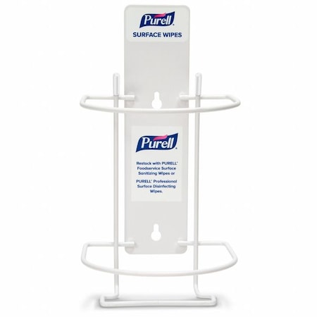 Surface Wipes Wall Bracket,Whte,8 7/16"H